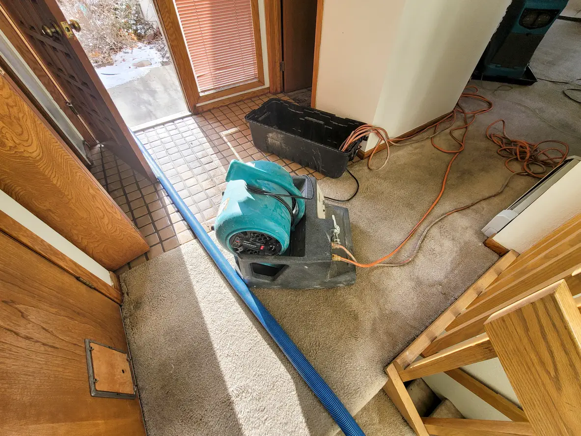 Water damage restoration in a Little Rock home